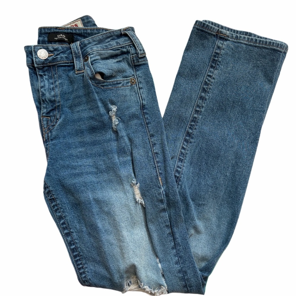 True Religion Blue Straight Leg Jeans LIKE NEW